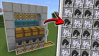 Farm de CARVÃO e BONE MEAL INFINITO no Minecraft Bedrock 121 [upl. by Brecher92]