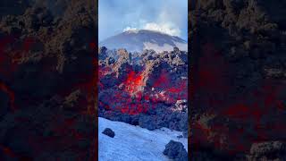 Volcan Etna éruption janvier 2023 Randonnée pour voir la lave  Etna3340 [upl. by Salvatore]