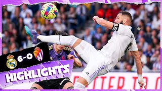 Real Madrid 60 Real Valladolid  HIGHLIGHTS  LaLiga 202223 [upl. by Eceirahs]