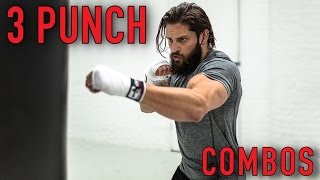 BOXING FAT LOSS WORKOUT  BEGINNER 3 PUNCH COMBOS  Heavy Bag Pt 2  Lex Fitness [upl. by Jason187]