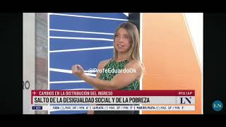 Canal Oficialista explicando el aumento de la desigualdad en Argentina [upl. by Torray641]