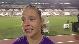 Stefania Vatafu after RSC Anderlecht  Valerenga IF on 18092024 [upl. by Hooker191]