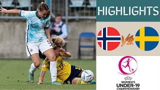 Norway vs Sweden UEFA Womens U19 Championship Highlights  Group B [upl. by Uah]