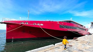 Riding Japan’s Amazing International Jet Ferry  Japan 🇯🇵  South Korea 🇰🇷 [upl. by Maximo]