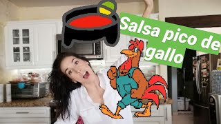 Receta de Salsa pico de gallo Propiedades y beneficios de la salsa [upl. by Ardrey933]