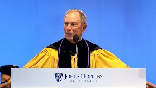 Michael Bloomberg Johns Hopkins Universitys 2021 Commencement Speaker [upl. by Vera]