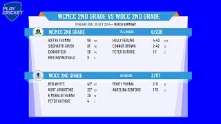 WCMCC 2nd Grade v WDCC 2nd Grade [upl. by Tade]