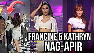 FRANCINE DIAZ x KATHRYN BERNARDO cute interaction sa Bench Fashion Week 2024 franseth [upl. by Jessen]