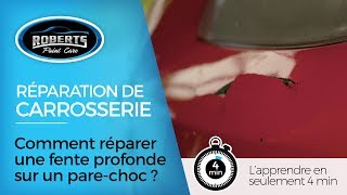 Comment réparer une fente profonde sur un parechoc [upl. by Aicilegna]