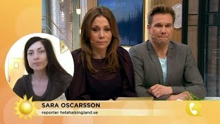 Journalist ska provbo på asylboende  Nyhetsmorgon TV4 [upl. by Onilecram]