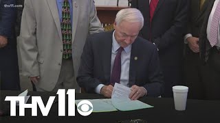 Gov Asa Hutchinson signs largest state income tax cut in Arkansas history [upl. by Nussbaum416]