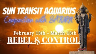 Sun transit Aquarius amp conjunction with Saturn  Feb 13th  Results for all Rising Signs [upl. by Vite2]