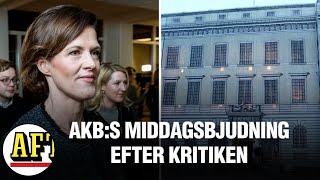 Besökarna på AKBs middagsbjudning efter JOkritiken ”Upp till regeringen att avgöra” [upl. by Dj]