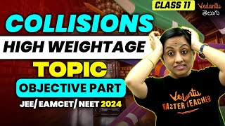 Collision Physics Class 11  High Weightage Topic  Objective Part  EAMCET 2024  JEE 2024  KRD [upl. by Falconer]