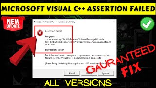 Microsoft visual C assertion failed vulcan fix [upl. by Norina498]