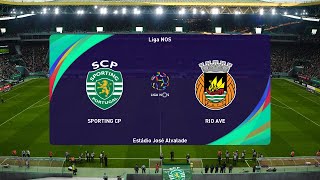 Sporting CP vs Rio Ave 09082024 Liga Portugal PES 2021 [upl. by Nosa]