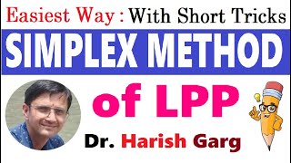 Simplex Method of the LPP  Short Cut trick [upl. by Etty]