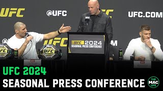 UFC 2024 Seasonal Press Conference Full [upl. by Fullerton]