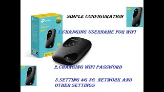 How to setup tplink 4G LTE mobile wifi M7200 simple configuration method 2020 [upl. by Ehrenberg]