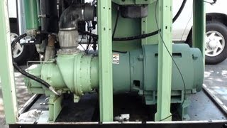 How a oil flooded rotary screw air compressor works [upl. by Niuqauj]