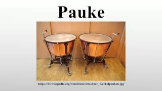 Pauke [upl. by Etnoel]