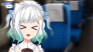 Mint screaming at nothing in Shinkansen 0 【Maid Mint Fantome】 [upl. by Crista]