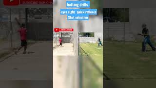 batting drill for eye sight shot selection and quick reflexis shorts short batting [upl. by Erikson885]