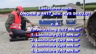 Lastplattenversuch nach ÖNORM B 4417 mit dem Plattendruckgerät AX01 [upl. by Cunningham437]