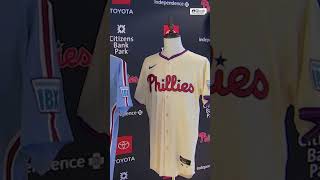 Phillies unveil IBX as their first ever jersey patch partner mlb [upl. by Ramahs]