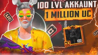 😱100 LVL AKKAUNT VA 1MILLION UC UCHUN CHELLENJ BAJARDIM🔥KRISALAR BARCHASI SHARMANDA BOLDI [upl. by Meakem]