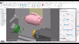 Mill Turn Operation in PowerMill [upl. by Iatnohs]