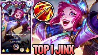 WILD RIFT JINX  TOP 1 JINX GAMEPLAY  EX SOVEREIGN RANKED [upl. by Jake]