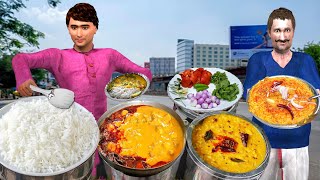 Tadka Kadhi Chawal Famous Kadhi Chawal Street Food Hindi Kahani Hindi Moral Stories New Comedy Video [upl. by Schulze]