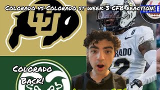 COLORADO BACK Colorado vs Colorado State  Full Game Highlights  2024 College Football REACTION [upl. by Nirel]