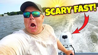 Suzuki 20hp Outboard First Start Break in amp Speed Test 16ft Jon Boat [upl. by Oicnoel661]