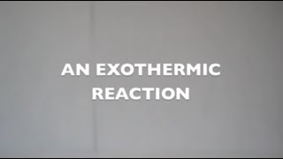 An Exothermic Reaction Potassium Permanganate  Glycerin [upl. by Analahs]