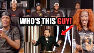 SIBLINGS REACT TO RICKY GERVAIS GOLDEN GLOBES 2020 REACTION  HE HAS NO CHILL [upl. by Dlanor478]