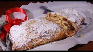 STRUDEL DI MELE CON PASTA SFOGLIA  STRUDEL DI MELE RICETTA [upl. by Angelique]