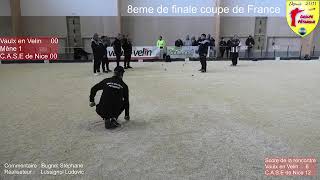 Vaulx en Velin vs Nice triplette 8eme de coupe de France [upl. by Wisnicki641]