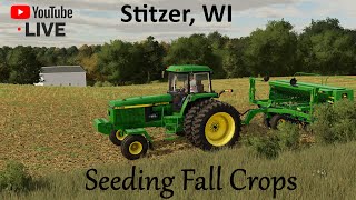 Stitzer Wisconsin by MRG  Seeding Fall Crops  Farming Simulator 22 [upl. by Nettie]