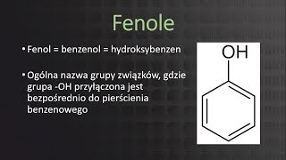 Kurs maturalny z chemii – fenole [upl. by Stichter609]