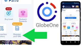 how to register sim card in globe one app new update  sim registration using GlobeOne app [upl. by Roux]