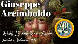 Giuseppe Arcimboldo  Rudolf II Holy Roman Emperor painted as Vertumnus 1591 [upl. by Luba]