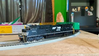 Athearn Genesis NS SD70ACU  7230 Sound amp Run Test [upl. by Gromme]