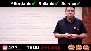 Sectional Panel Garage Door  Types of Doors Installed by AGG DOORS [upl. by Mungo349]