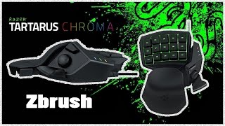 Razer Tartarus KeyPad en Zbrush [upl. by Vezza313]