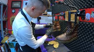 CAN THESE DOCS BE SAVED DR DORNSTAR IS IN THE HOUSE  DR MARTENS  ASMR SHOE SHINE  ASMR DR [upl. by Nahsor]