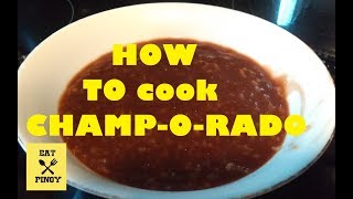 How to COOK CHAMP ORADO  Chocolate rice porridge with Cocoa amp Malagkit Rice [upl. by Bocock]