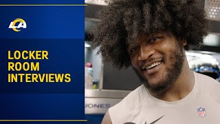 Locker Room Interview Ernest Jones Talks Returning From Injury After The Bye quotI Feel Brand Newquot [upl. by Sidra]