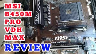 MSI B450M PRO VDH MAX Motherboard Unboxing amp Review 🔥 Best Mid Range Motherboard for AMD  Som Tips [upl. by Redd]